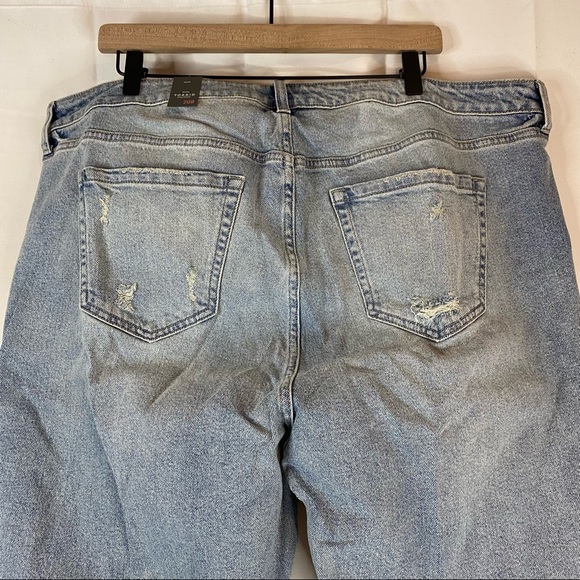 TORRID Women’s Size 20 Denim Jeans High Rise Button Fly Destructed Stretch NEW - Picture 15 of 15
